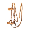Diego Western Side Pull Bitless Bridle With Reins